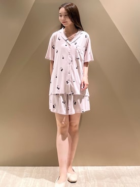 「アイテム（ルームウェア/パジャマ、ピンク系）」を使った、gelato piqueさん（レディース・150cm）の夏コーディネート