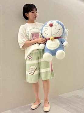 「アイテム（ルームウェア）」を使った、gelato piqueさん（レディース・153cm）の夏コーディネート