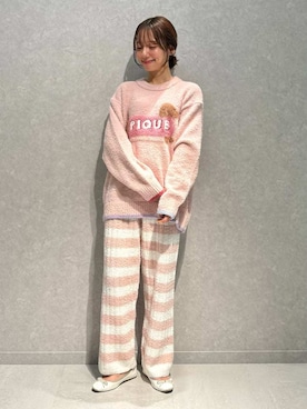 「アイテム（ルームウェア/パジャマ）」を使った、gelato piqueさん（レディース・156cm）の秋コーディネート