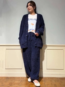 「アイテム（ルームウェア）」を使った、gelato piqueさん（レディース・158cm）の秋コーディネート