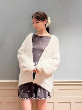 「アイテム（ルームウェア/パジャマ、ホワイト系）」を使った、gelato piqueさん（レディース・161cm）の秋コーディネート