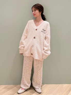 「アイテム（ルームウェア）」を使った、gelato piqueさん（レディース・156cm）の冬コーディネート