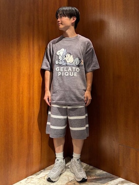 「アイテム（ルームウェア/パジャマ）」を使った、gelato piqueさん（メンズ・163cm）の夏コーディネート