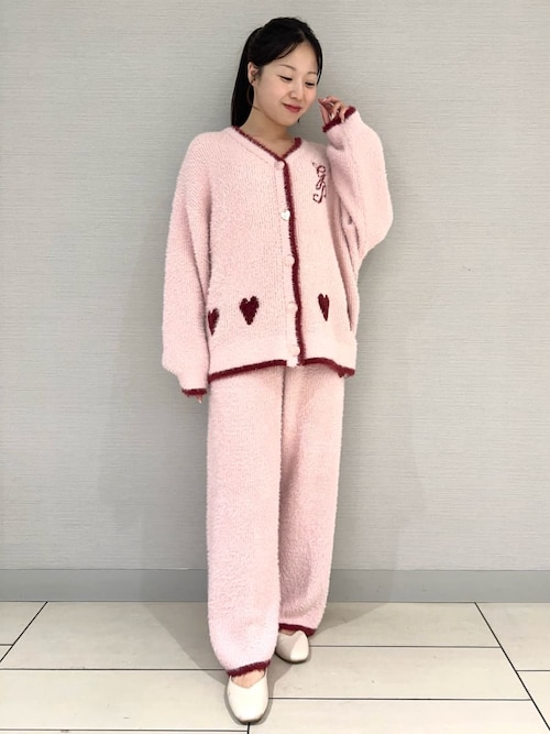 ラメフェザーロングパンツ（ルームウェア/パジャマ）｜gelato pique