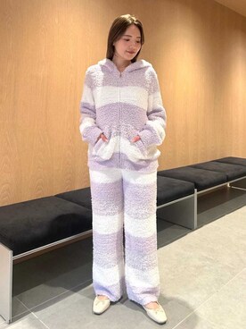 「アイテム（ルームウェア/パジャマ、パープル系）」を使った、gelato piqueさん（レディース・157cm）の秋コーディネート