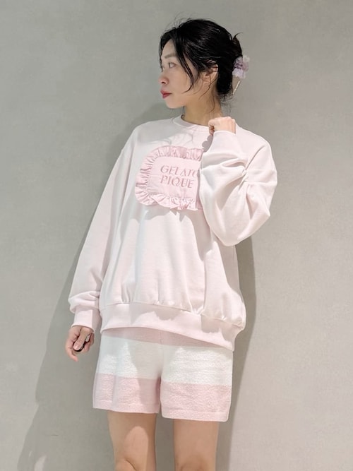 スムーズィー2ボーダーショートパンツ（ルームウェア/パジャマ