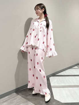 「アイテム（ルームウェア）」を使った、gelato piqueさん（レディース・158cm）の冬コーディネート