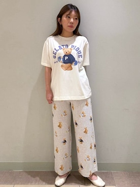 「アイテム（ルームウェア）」を使った、gelato piqueさん（レディース・158cm）の夏コーディネート