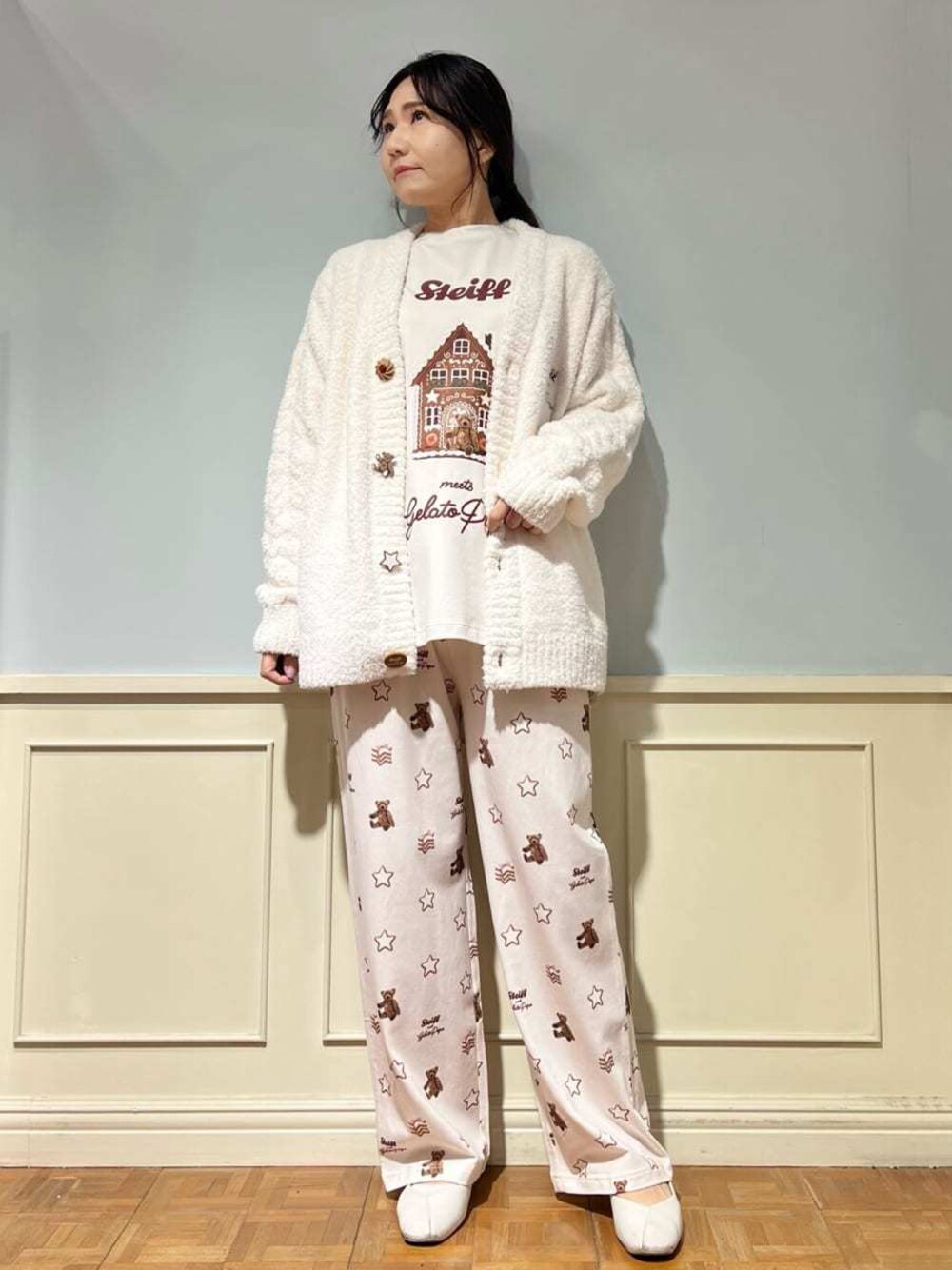 gelato pique（ジェラートピケ）の「【Steiff】【UNISEX】パウダー