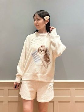 「アイテム（ルームウェア）」を使った、gelato piqueさん（レディース・161cm）の秋コーディネート