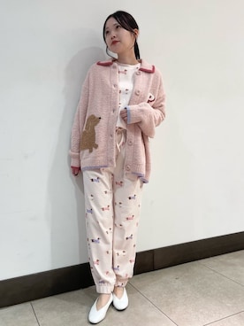 「アイテム（ルームウェア/パジャマ）」を使った、gelato piqueさん（レディース・158cm）の秋コーディネート
