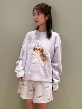 「アイテム（ルームウェア）」を使った、gelato piqueさん（レディース・156cm）の秋コーディネート