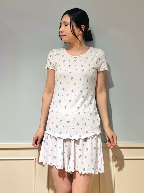 ジェラートピケ gelatopique リトルローズ ルームウェア セット リトルローズ柄針抜きショートパンツ（ルームウェア/パジャマ