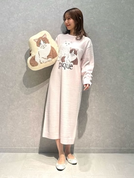 「アイテム（寝具）」を使った、gelato piqueさん（レディース・156cm）の冬コーディネート