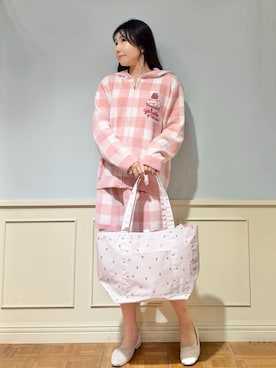 「アイテム（マタニティウェア/グッズ、ピンク系）」を使った、gelato piqueさん（レディース・158cm）の春コーディネート