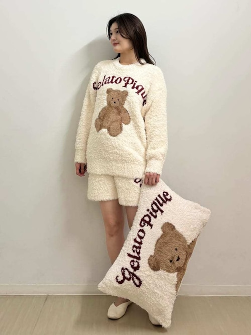 Sleep】【HOLIDAY】 スノーベア ジャガードピローケース（寝具