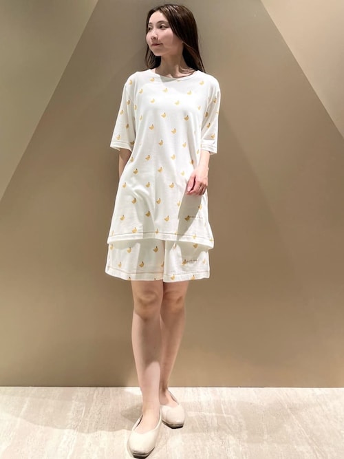 セール】バナナ柄Tシャツ（ルームウェア/パジャマ）｜gelato