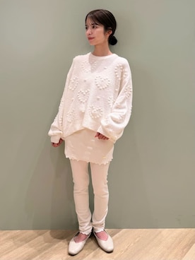 「アイテム（ルームウェア）」を使った、gelato piqueさん（レディース・156cm）の秋コーディネート