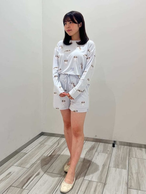 シーズー柄ショートパンツ（ルームウェア/パジャマ）｜gelato