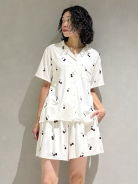「アイテム（ルームウェア/パジャマ）」を使った、gelato piqueさん（レディース・168cm）の夏コーディネート