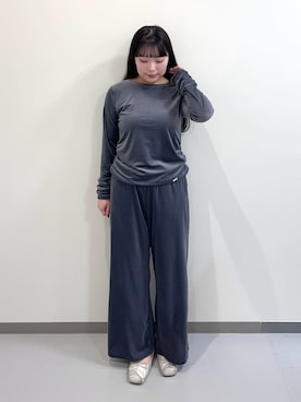 「アイテム（ルームウェア）」を使った、gelato piqueさん（レディース・155cm）の冬コーディネート