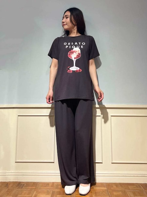 接触冷感】COOLレーヨンデザートロゴTシャツ（ルームウェア
