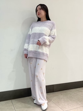 「アイテム（ルームウェア）」を使った、gelato piqueさん（レディース・158cm）の冬コーディネート