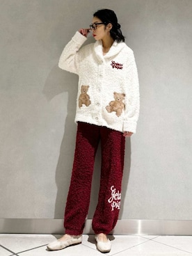 「アイテム（ルームウェア）」を使った、gelato piqueさん（レディース・168cm）の秋コーディネート