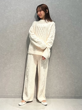 「アイテム（ルームウェア）」を使った、gelato piqueさん（レディース・156cm）の冬コーディネート