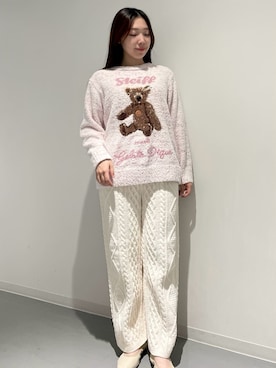 「アイテム（ルームウェア）」を使った、gelato piqueさん（レディース・162cm）の冬コーディネート