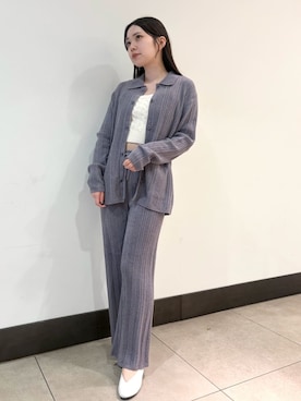 「アイテム（ルームウェア/パジャマ）」を使った、gelato piqueさん（レディース・158cm）の冬コーディネート