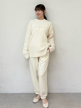 「アイテム（ルームウェア）」を使った、gelato piqueさん（レディース・165cm）の秋コーディネート