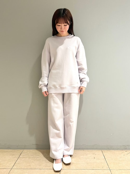 【gelato pique】新品タグ付き☆裏毛プルオーバー&リブロングパンツ セール】ロゴ裏毛ロングパンツ（ルームウェア/パジャマ
