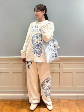ドラえもん】【メンズ】ベビモコジャガードロングパンツを使った人気