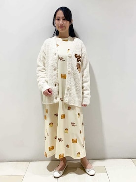 「アイテム（ルームウェア）」を使った、gelato piqueさん（レディース・150cm）の冬コーディネート