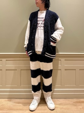 「アイテム（ルームウェア/パジャマ）」を使った、gelato piqueさん（メンズ・170cm）の秋コーディネート