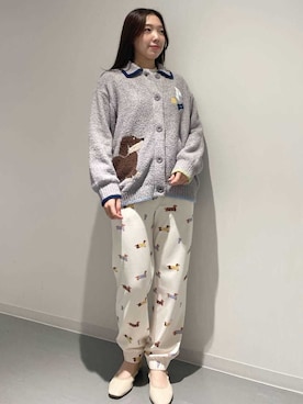 「アイテム（ルームウェア/パジャマ）」を使った、gelato piqueさん（レディース・162cm）の秋コーディネート