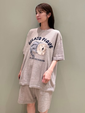 「アイテム（ルームウェア）」を使った、gelato piqueさん（レディース・156cm）の夏コーディネート