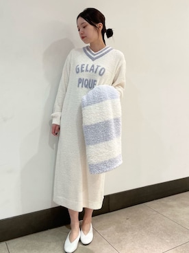 「アイテム（ブランケット）」を使った、gelato piqueさん（レディース・158cm）の秋コーディネート