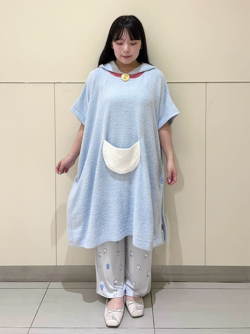 ジェラートピケ　ドラえもん　ドラミちゃん　ルームウェア　バスポンチョ ドラえもん】【Sleep】バスポンチョ(クッション・グッズ
