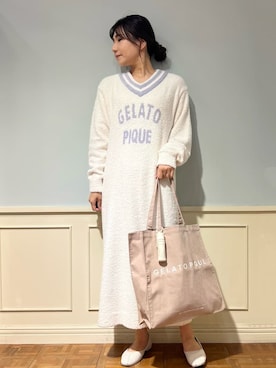 「アイテム（ポーチ）」を使った、gelato piqueさん（レディース・158cm）の秋コーディネート