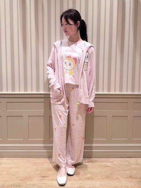 「アイテム（ルームウェア）」を使った、gelato piqueさん（レディース・158cm）の夏コーディネート