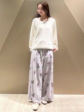 「アイテム（ルームウェア）」を使った、gelato piqueさん（レディース・150cm）の冬コーディネート