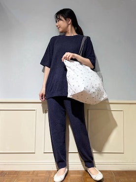 「アイテム（ルームウェア）」を使った、gelato piqueさん（レディース・158cm）の春コーディネート