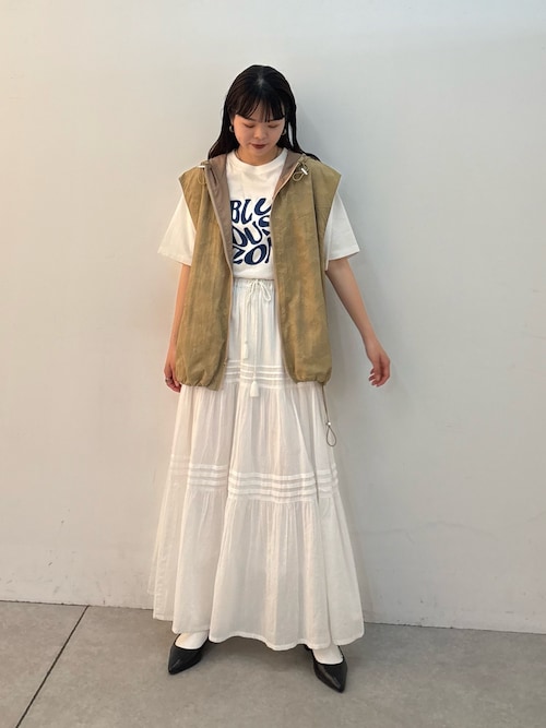 【UNISEX】総柄フードベスト