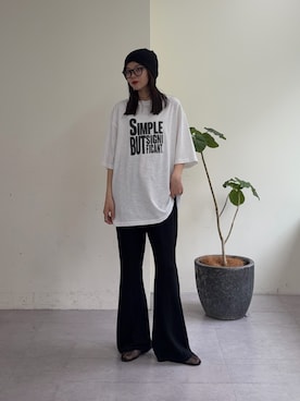 「CIAOPANIC TYPY（チャオパニックティピー）のアイテム（パンツ）」を使った、kyaaaiさん（レディース・156cm）の春コーディネート