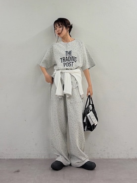 「ワッフルパンツ」｜kyaaaiさん（レディース・156cm）の夏コーディネート