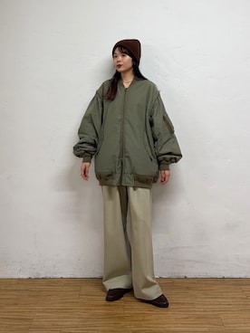 「CIAOPANIC TYPY（チャオパニックティピー）のアイテム（スラックス）」を使った、kyaaaiさん（レディース・156cm）の冬コーディネート