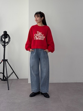 「アイテム（トップス）」を使った、kyaaaiさん（レディース・156cm）の冬コーディネート