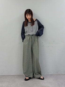「ラグランTシャツ」｜kyaaaiさん（レディース・156cm）の夏コーディネート